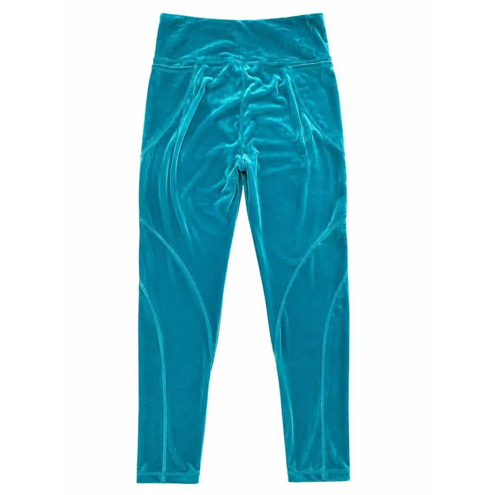 Lilly Pulitzer Luxletic Weekender High Rise Velour Leggings M - Picture 5 of 10
